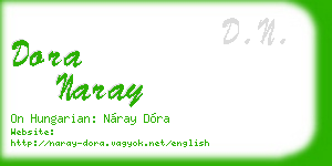 dora naray business card